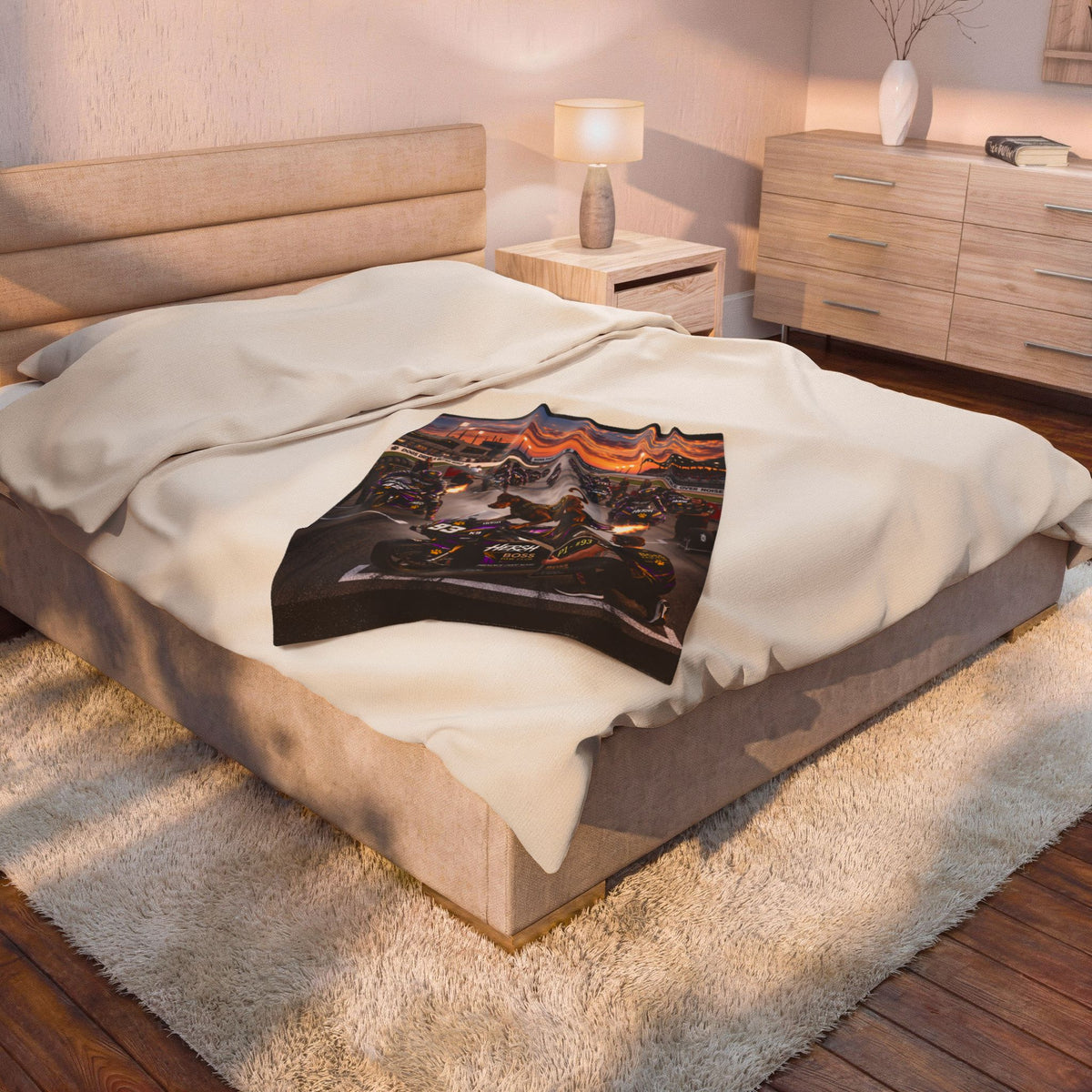 Hersh racing Velveteen Plush Blanket