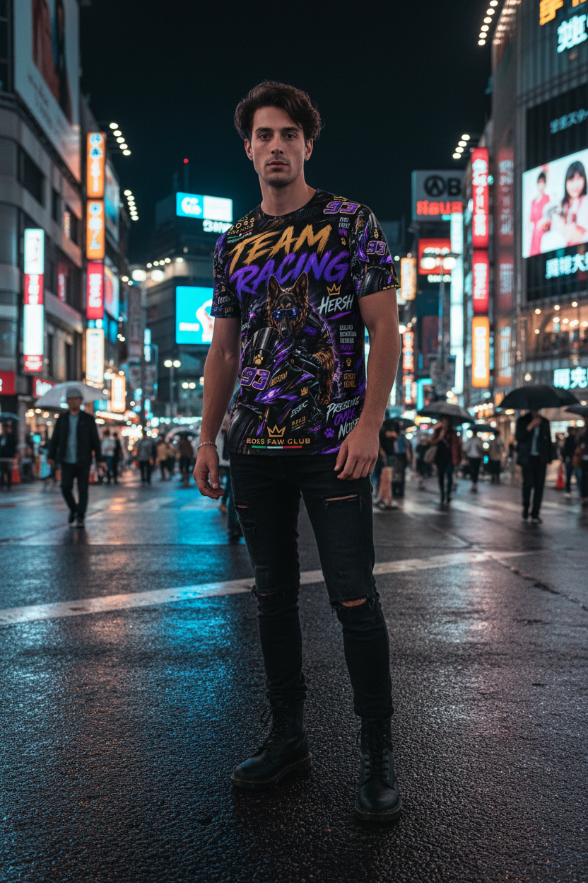HERSH 93 — DIFFERENT BREED Men's athletic t-shirt