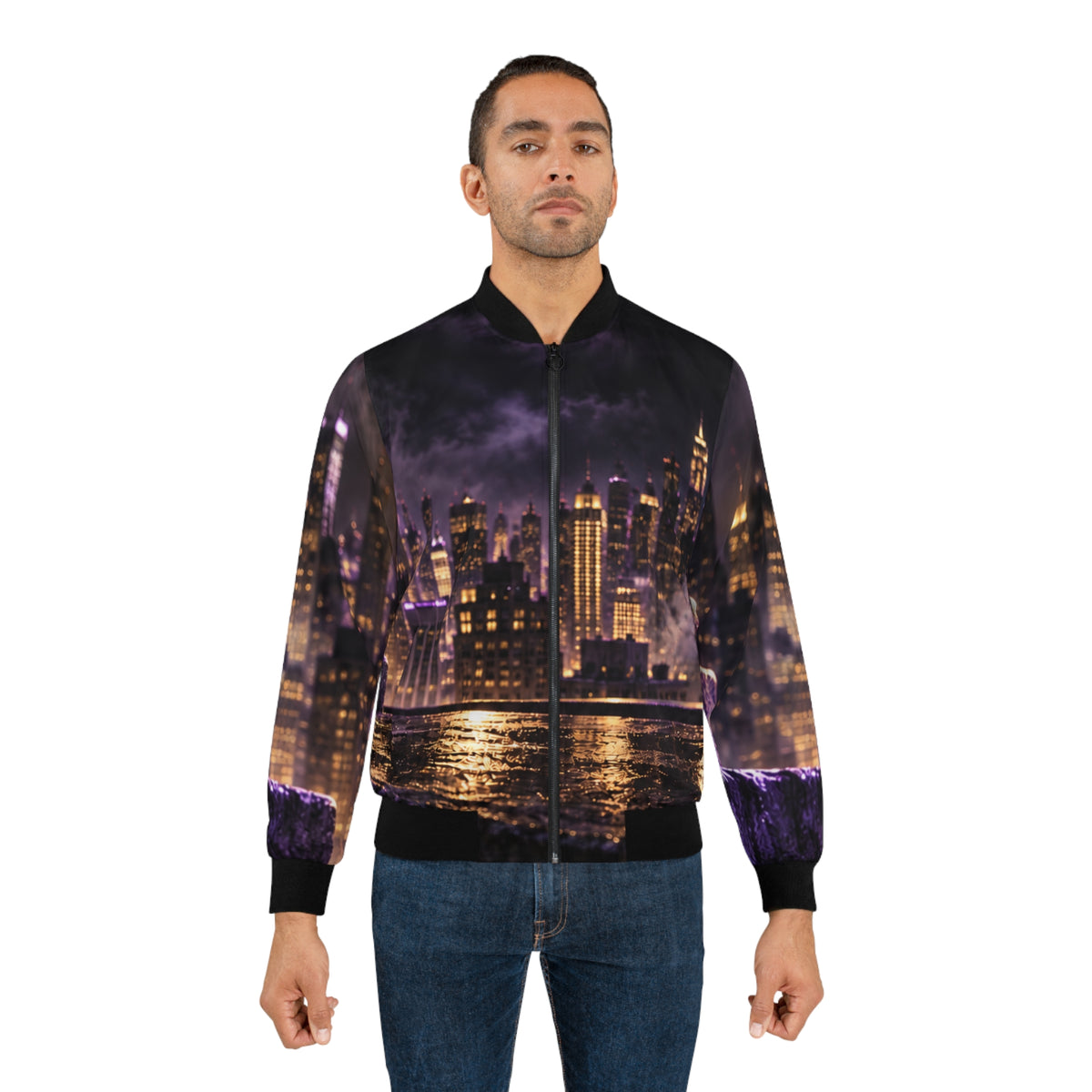 NYC Cityscape Men's Bomber Jacket