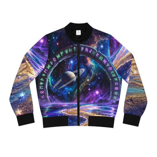 Galaxy Presence Women's Bomber Jacket (AOP)