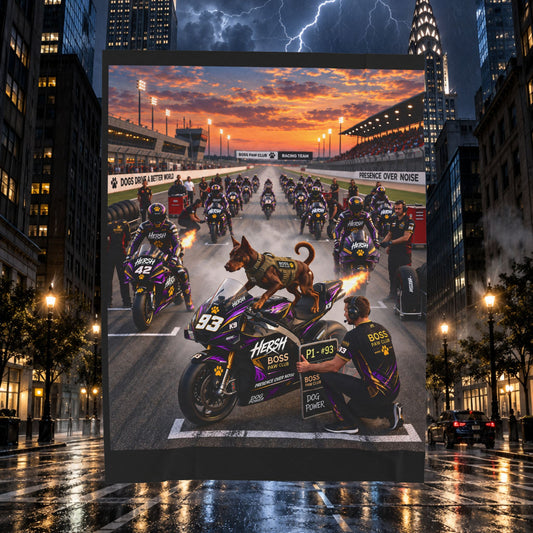 Hersh racing  Velveteen Plush Blanket