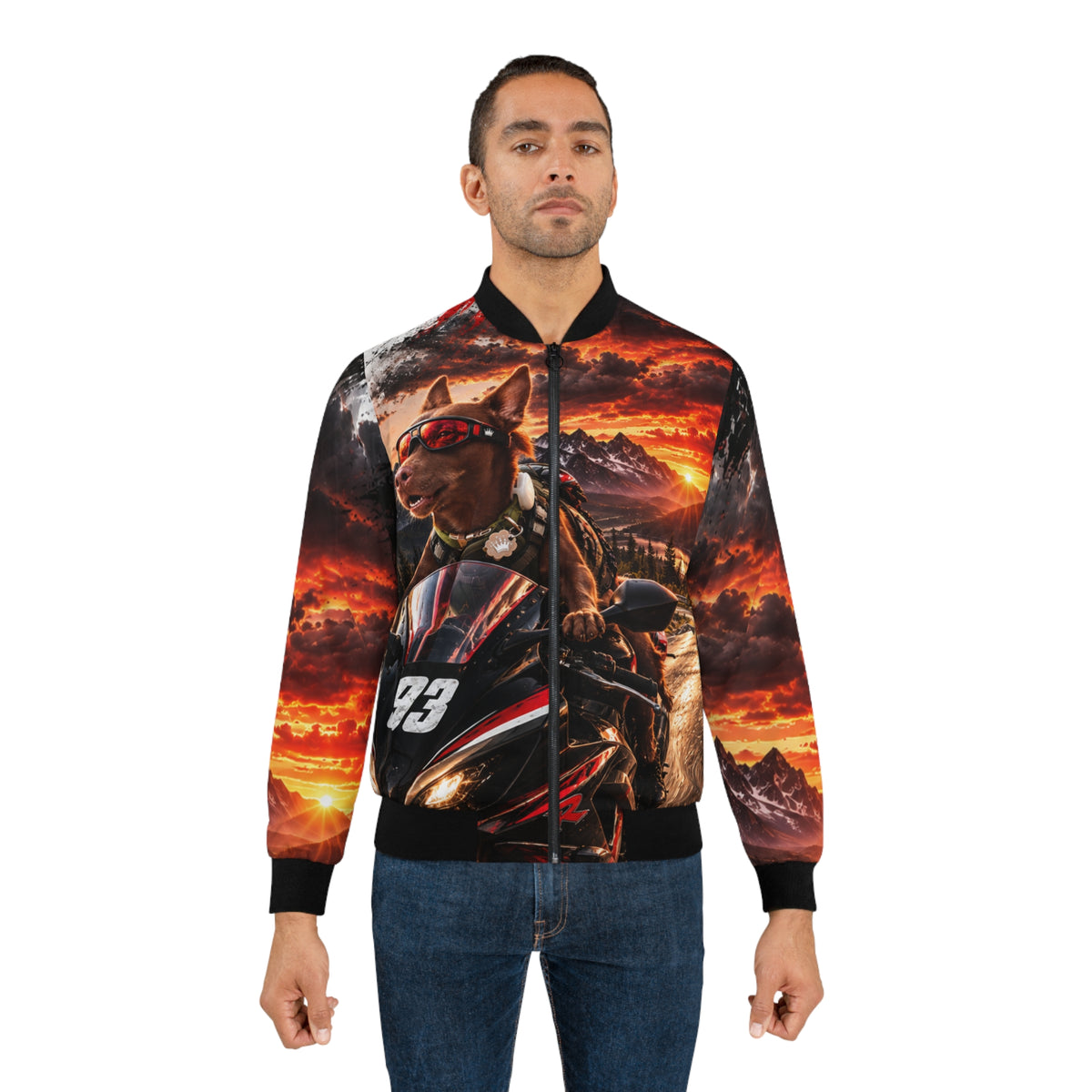 THE BOSS — WINTER RIDE Men's Bomber Jacket (AOP)