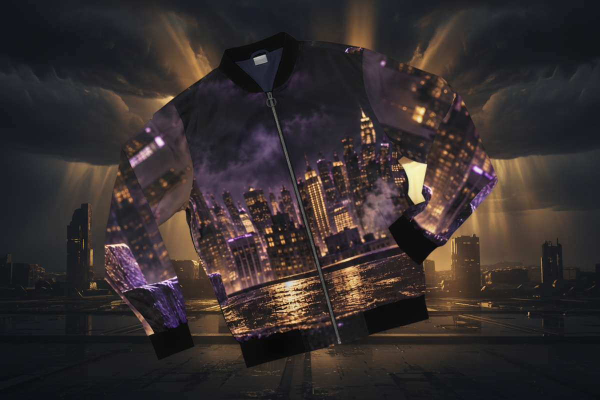NYC Cityscape Men's Bomber Jacket