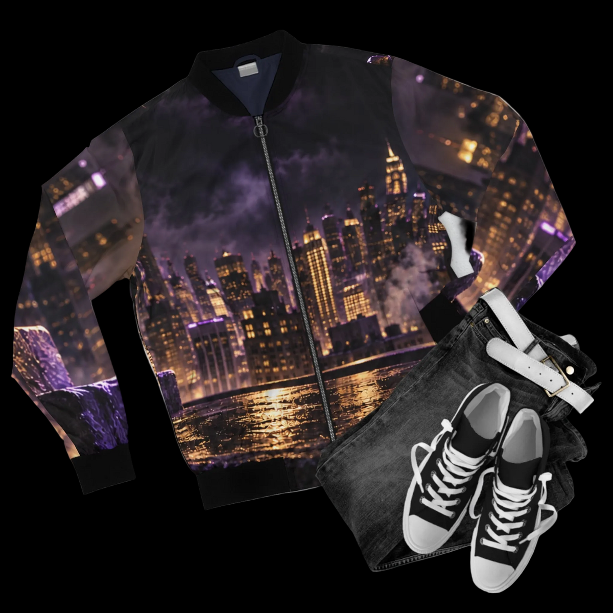 NYC Cityscape Men's Bomber Jacket