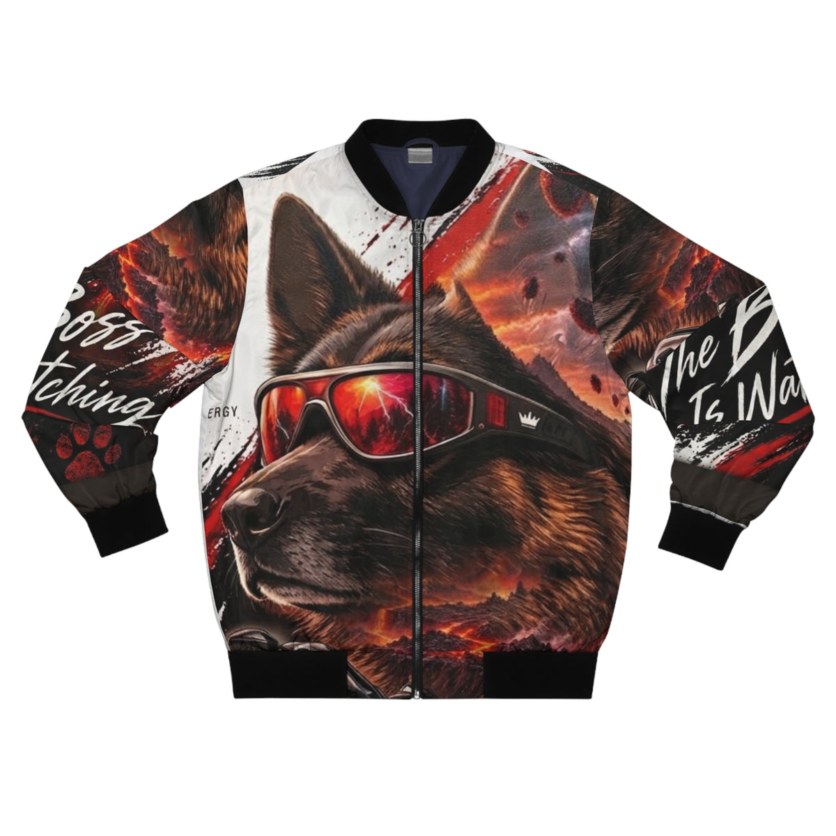 The Boss Is Watching Men's Bomber Jacket