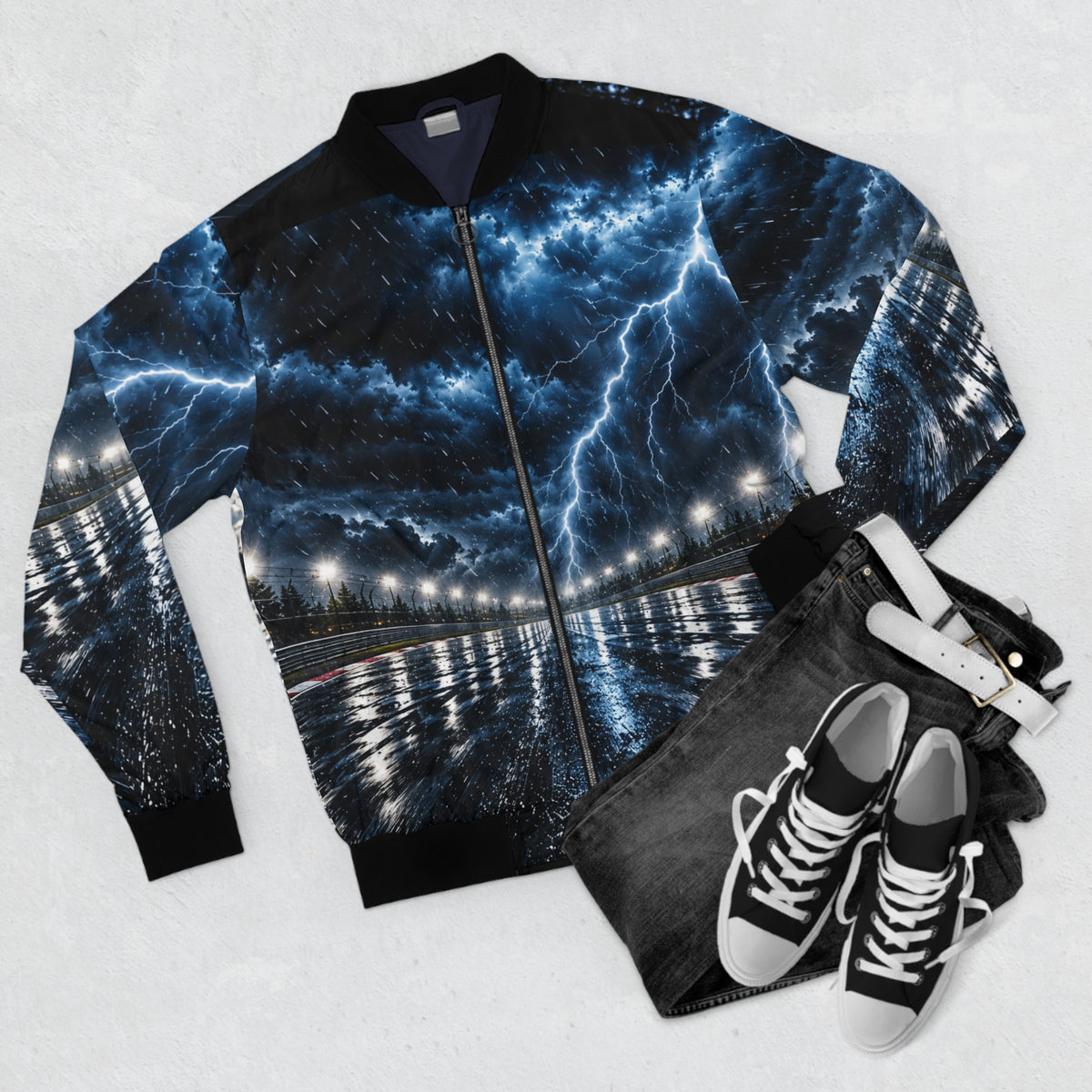 Storm Presence 
Men's Bomber Jacket (AOP)