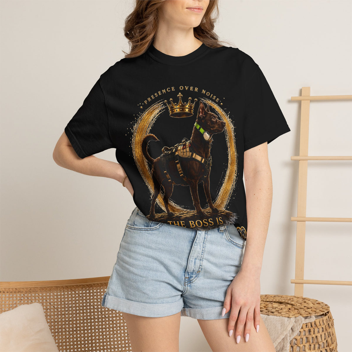 The Boss is watching Unisex Garment-Dyed T-shirt