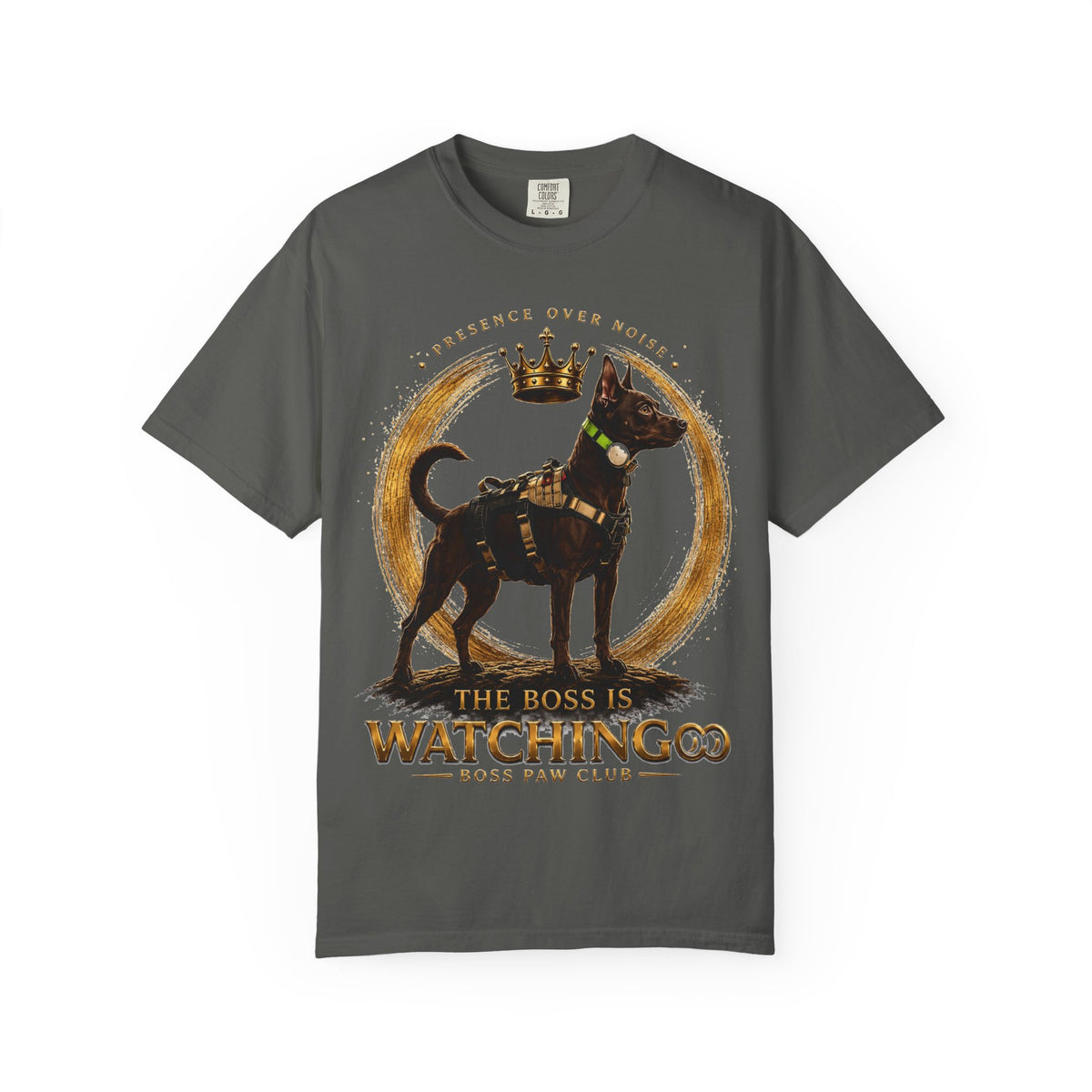 The Boss is watching Unisex Garment-Dyed T-shirt