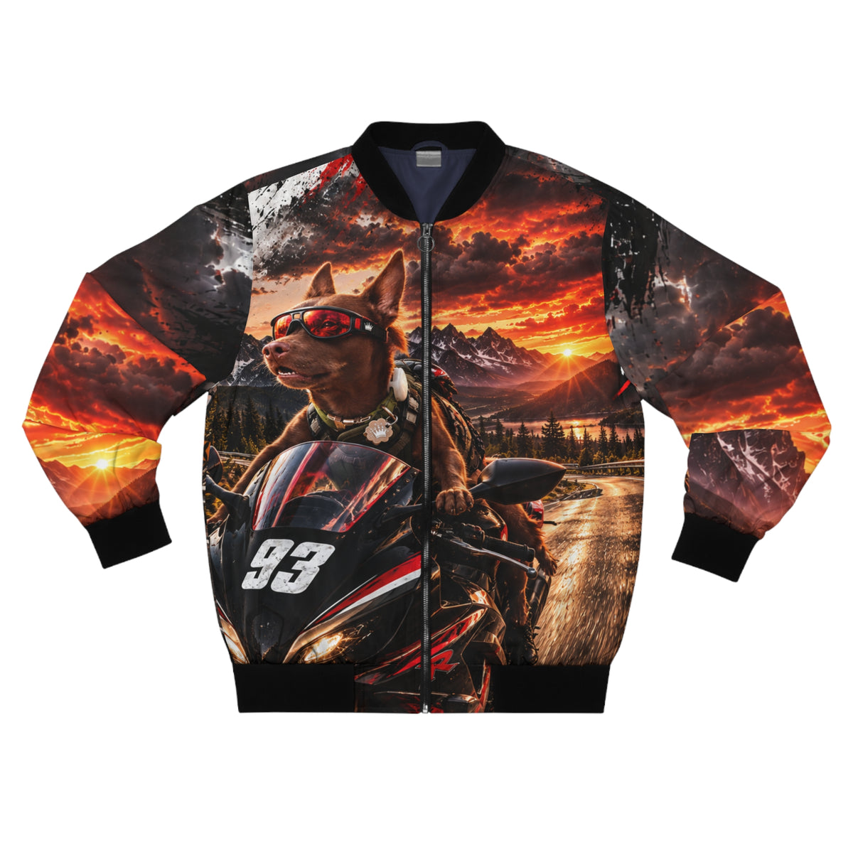 THE BOSS — WINTER RIDE Men's Bomber Jacket (AOP)