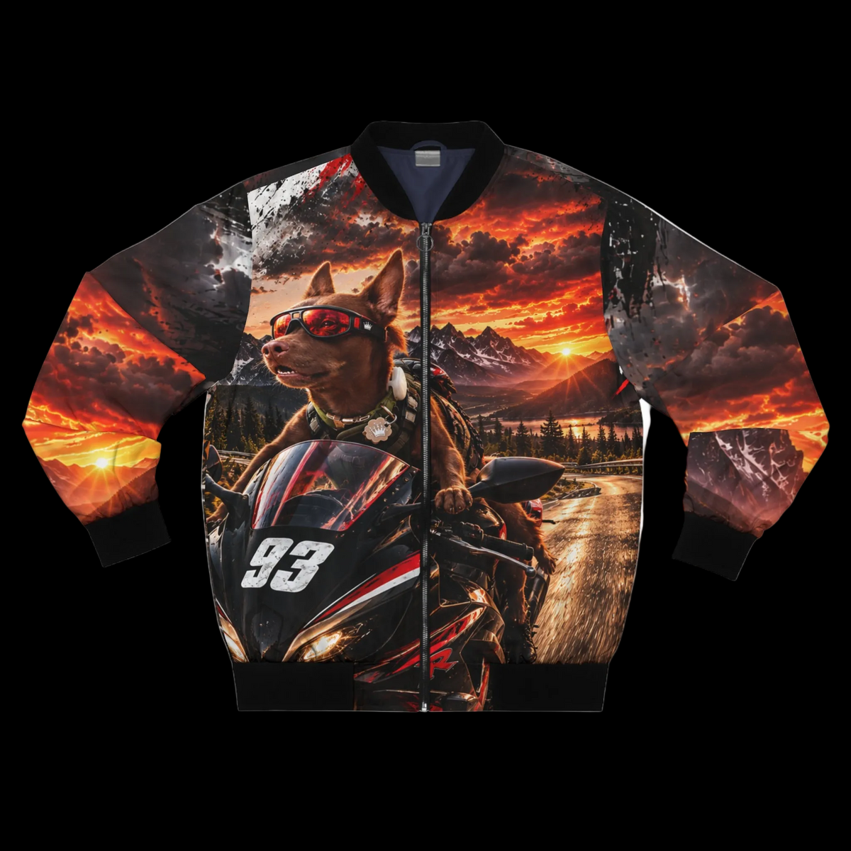 THE BOSS — WINTER RIDE Men's Bomber Jacket (AOP)