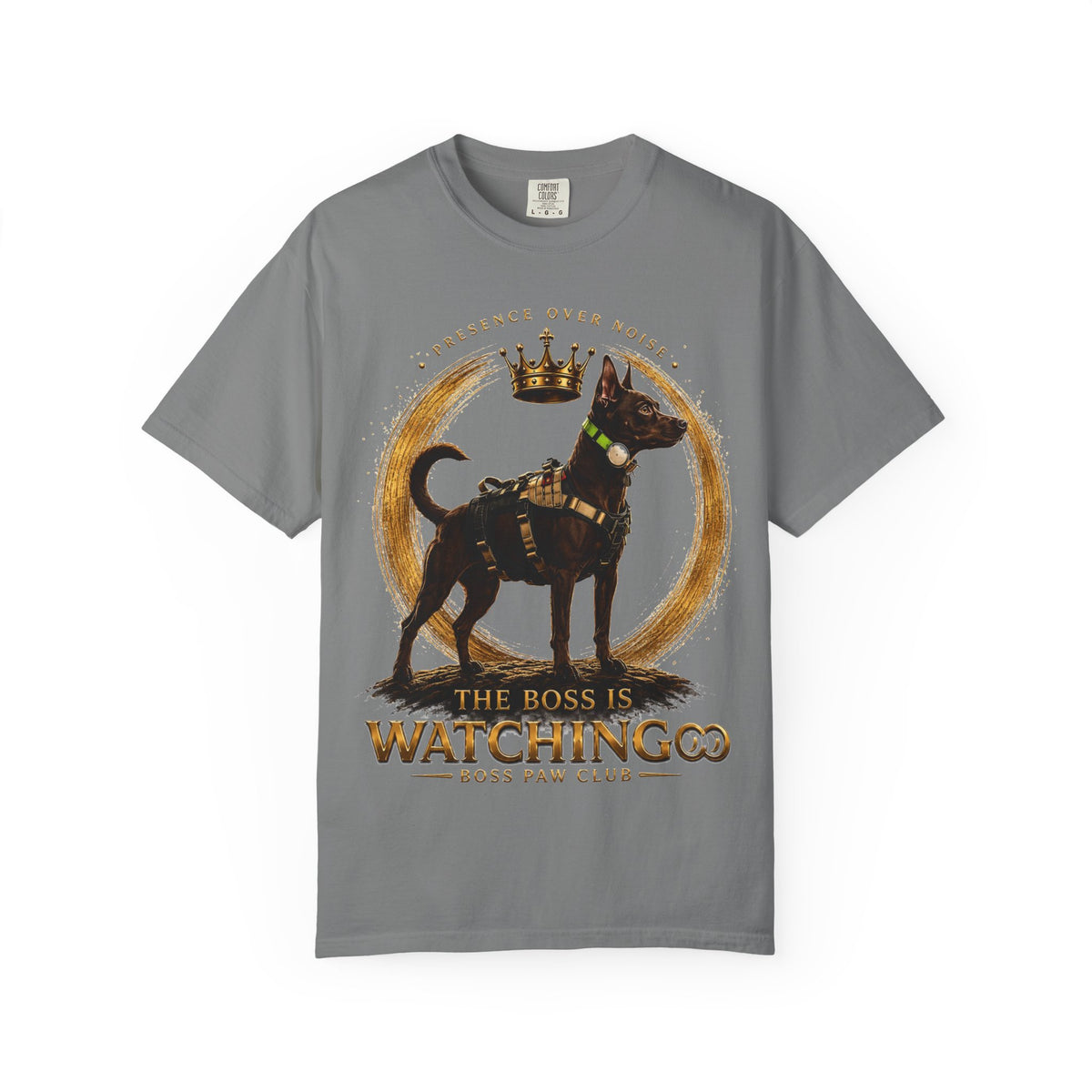 The Boss is watching Unisex Garment-Dyed T-shirt
