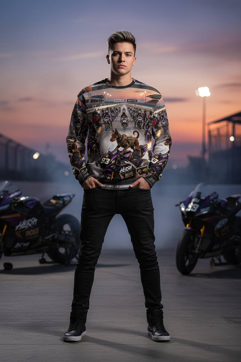 HERSH Racing Team — Recycled All-Over Hoodie